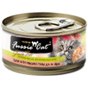 Fussie Cat Premium Tuna with Prawns Canned 24/2.82oz Fussie Cat, Premium, Tuna, Canned, prawns